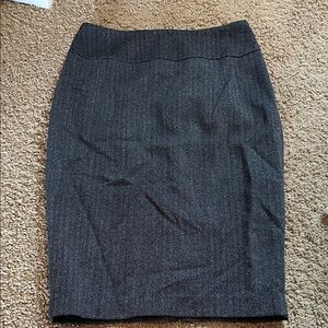Classic Charcoal Pencil Skirt - Women's